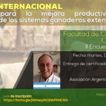 II WEBINAR INTERNACIONAL: ESTRATEGIAS PARA LA MEJORA PRODUCTIVA Y REPRODUCTIVA DE LOS SISTEMAS GANADEROS EXTENSIVOS
