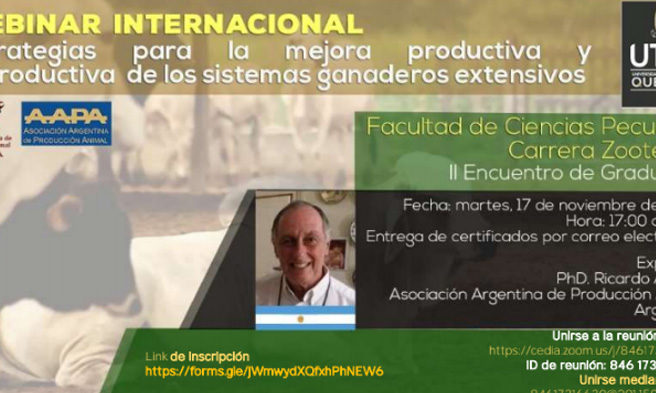 webinar internacional sochipa II WEBINAR INTERNACIONAL: ESTRATEGIAS PARA LA MEJORA PRODUCTIVA Y REPRODUCTIVA DE LOS SISTEMAS GANADEROS EXTENSIVOS